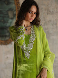 Irsa Parrot Green Signature Velvet Alizay Saad