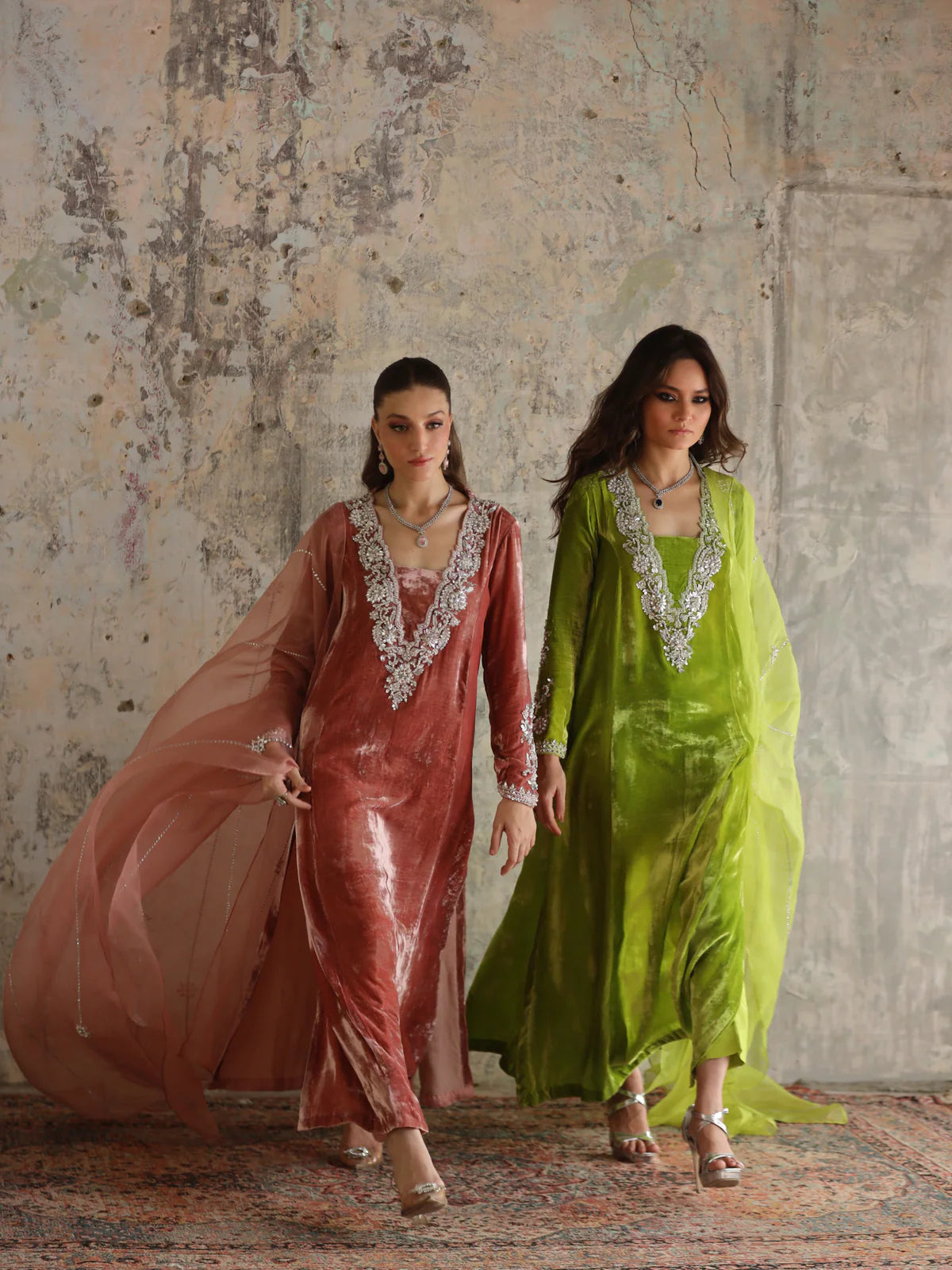 Irsa Pink Signature Velvet Alizay Saad