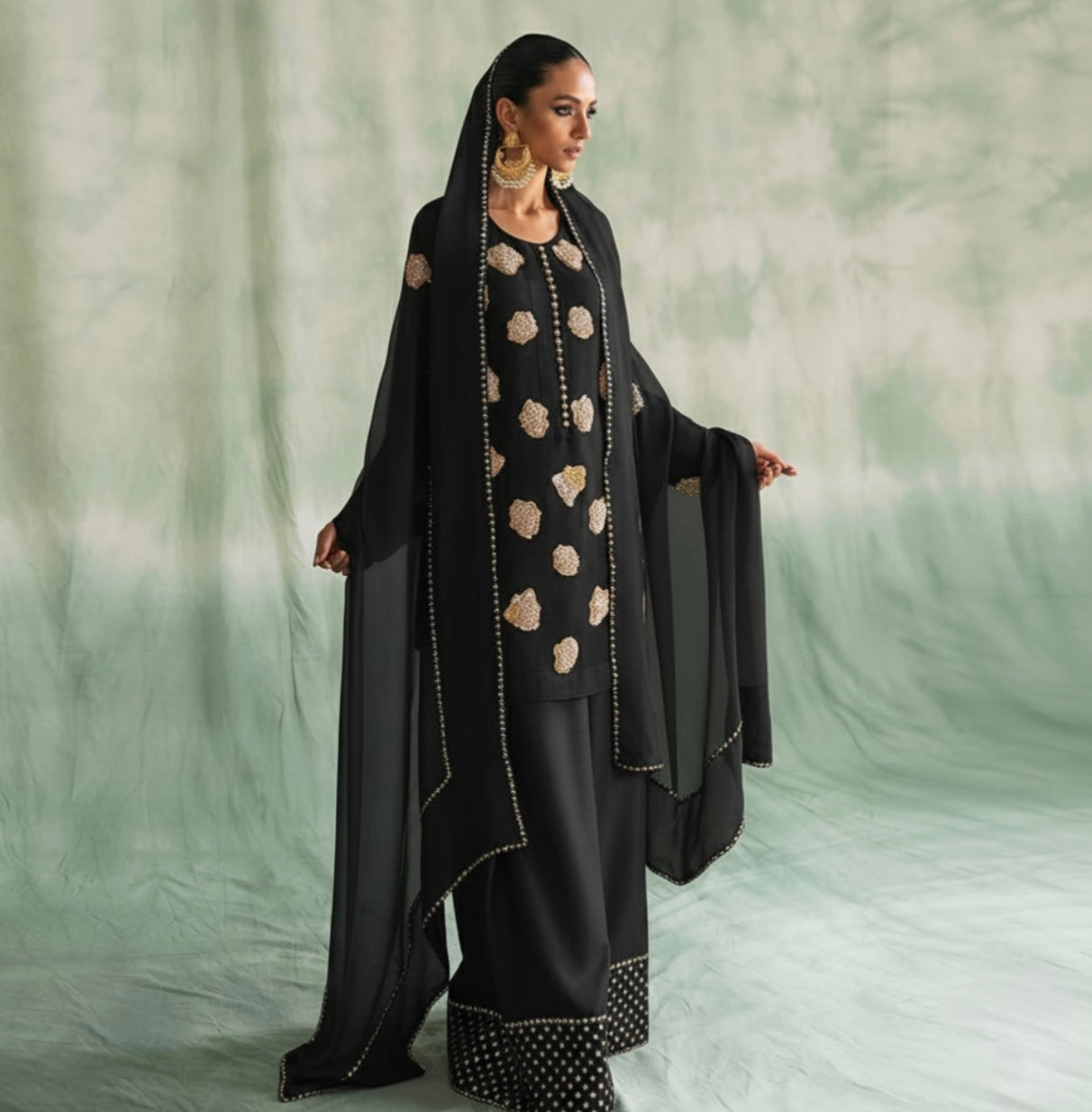 Pearls-Festive Black Edition Alizay Saad
