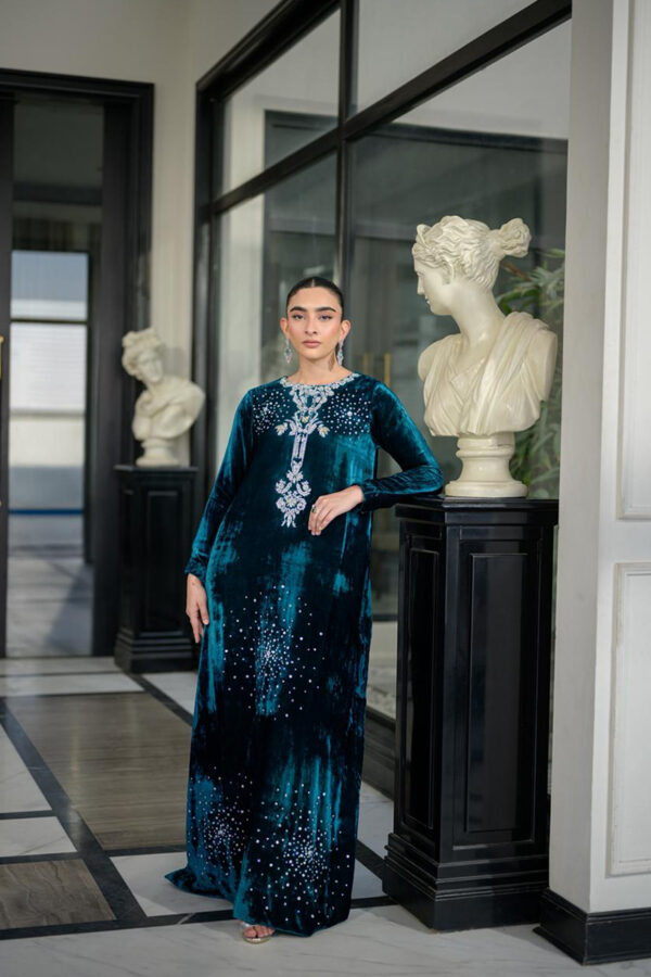 Teal Opulence Alizay Saad