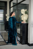 Teal Opulence Alizay Saad