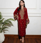 Deep Red Muskan-Festive Alizay Saad
