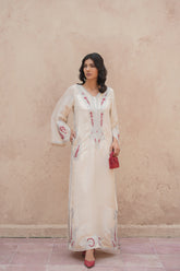 Serene White Kaftan Alizay Saad