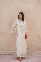 Serene White Kaftan Alizay Saad