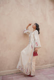 Serene White Kaftan Alizay Saad
