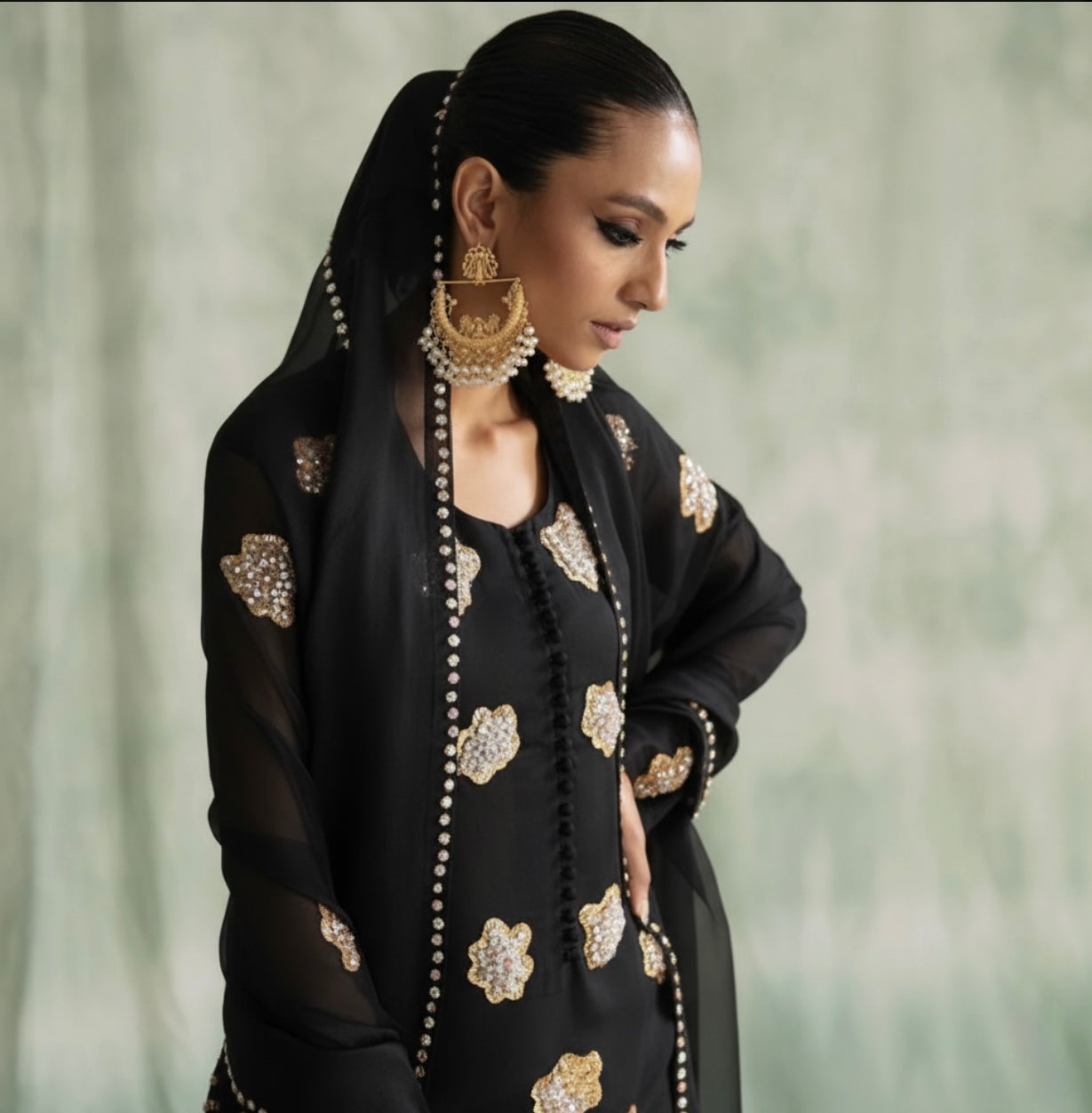 Pearls-Festive Black Edition Alizay Saad