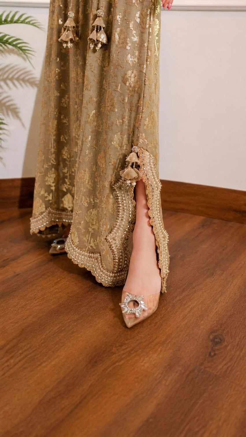 Euphoria Gold Kaftan by Alizay Saad Alizay Saad