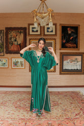 Jade Festive kaftan by Alizay Saad Alizay Saad