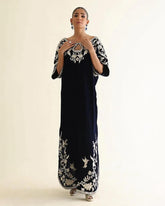 Zardozi kaftan by Alizay Saad