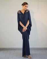 Regalia Navy Kaftan-Semi Formal Latest.