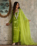 Irsa Parrot Green Signature Velvet