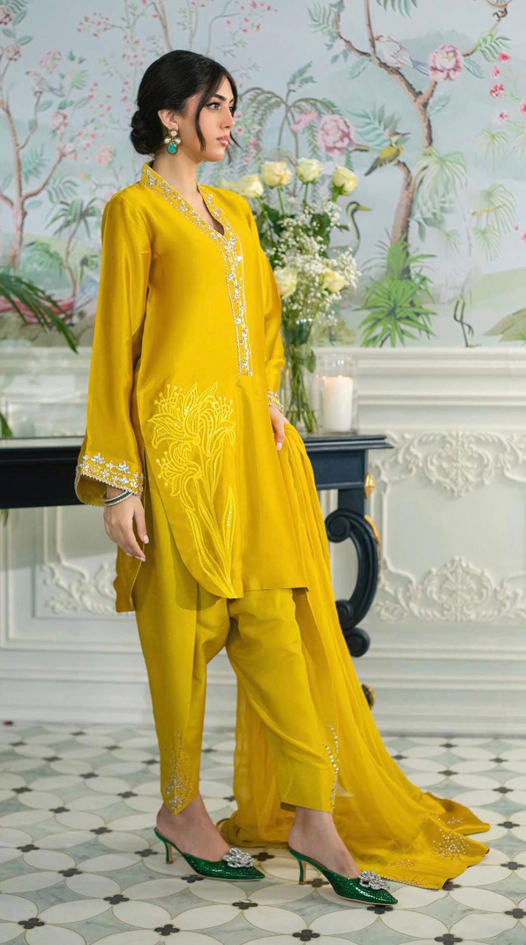 Noori Mustard Eid Series’25 by Alizay Saad - Alizay Saad