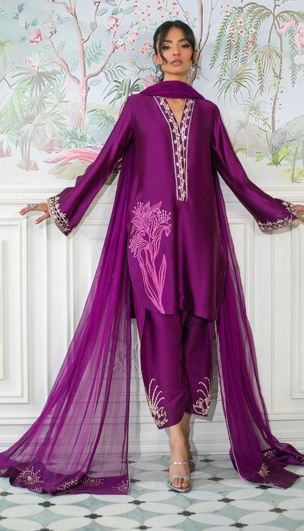 Noori Plum Eid Series’25 by Alizay Saad - Alizay Saad