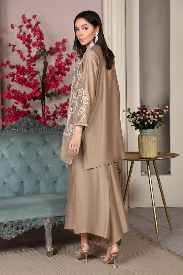 Pearly Beige Festive Edit by Alizay Saad - Alizay Saad