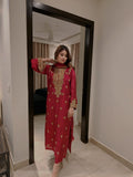 Rubaab Red Festive By AS Studio Alizay Saad