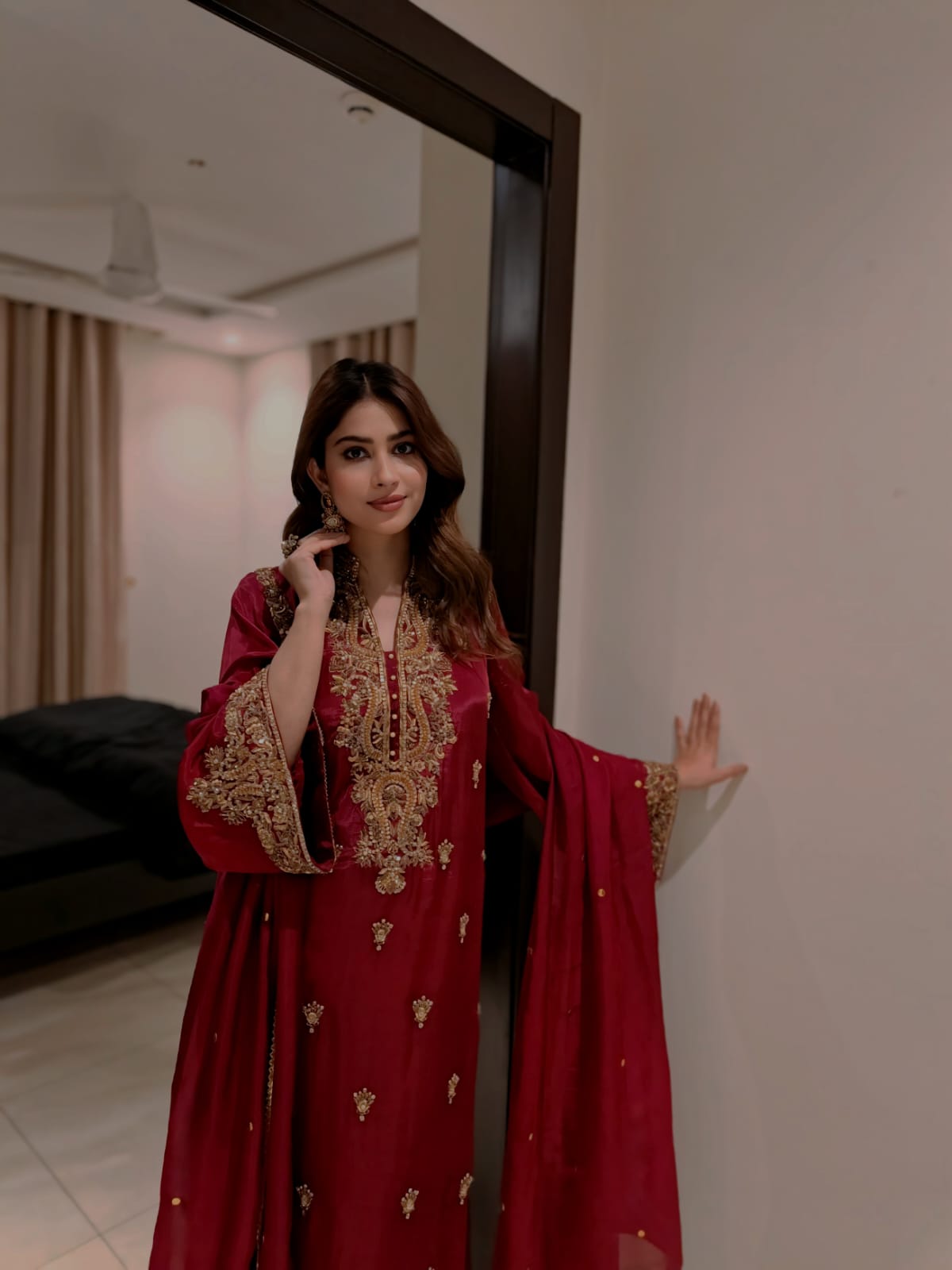 Rubaab Red Festive By AS Studio Alizay Saad
