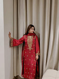Rubaab Red Festive By AS Studio Alizay Saad