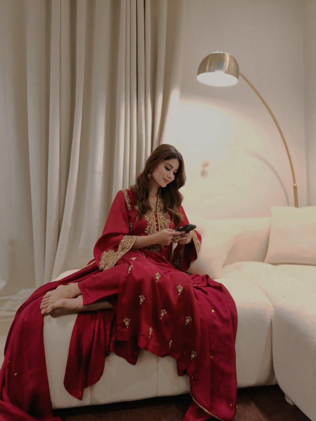 Rubaab Red Festive By AS Studio Alizay Saad