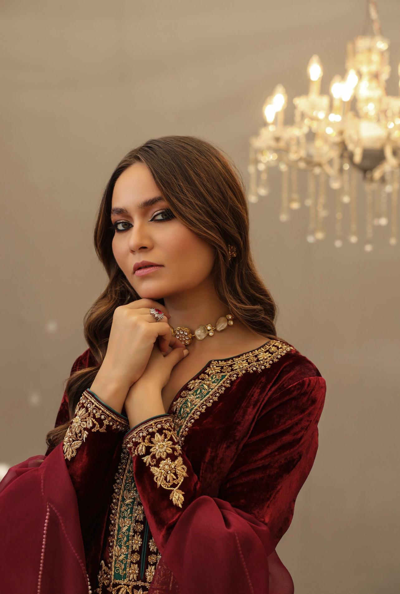 Ruby Velvet Luxe by Alizay Saad - Alizay Saad