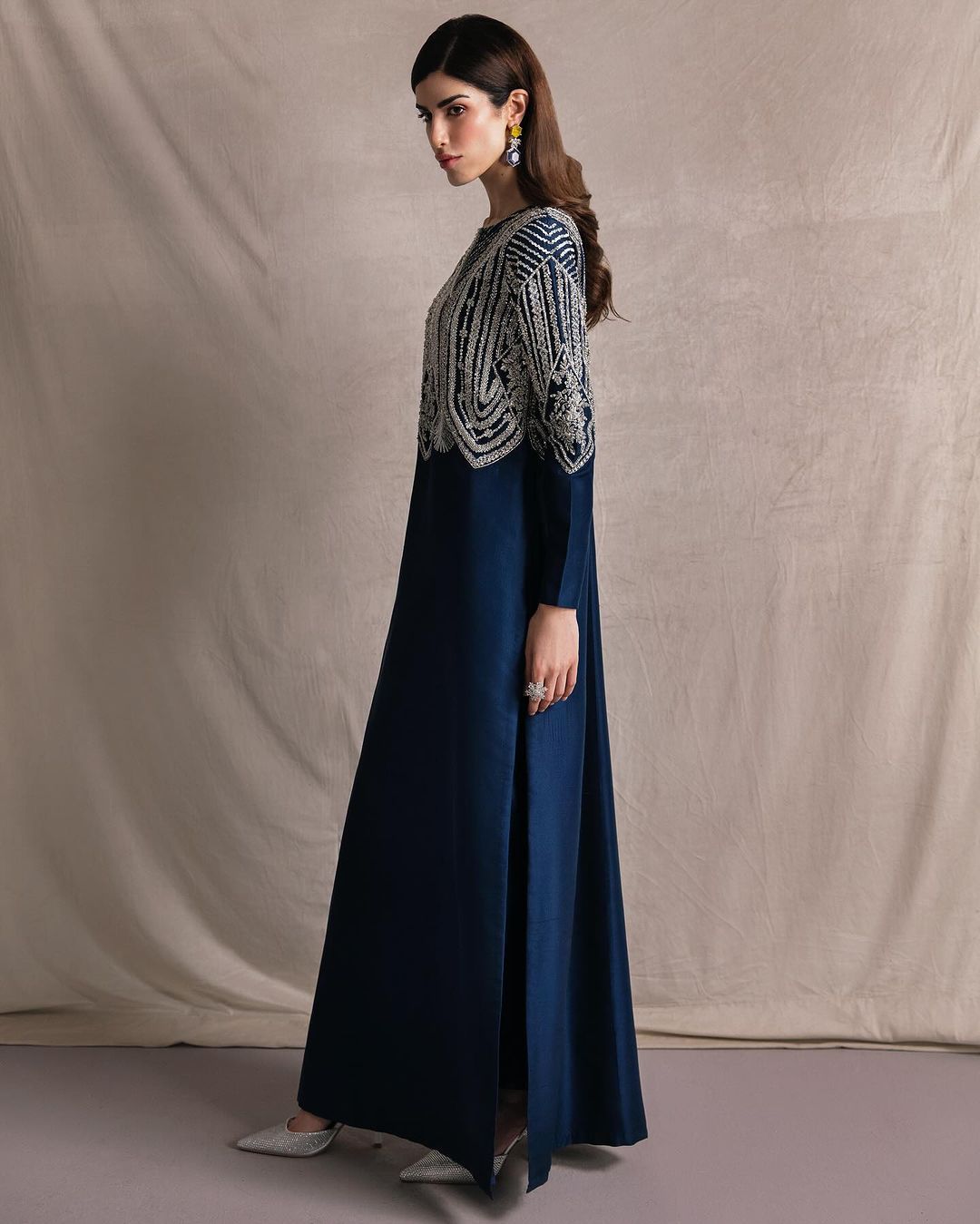 Sylvie Navy Hues by Alizay Saad - Alizay Saad