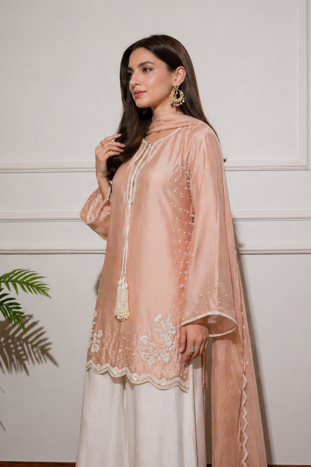 Peach Whisper — Eid Edition Alizay Saad