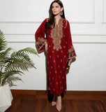 Deep Red Muskan-Festive Alizay Saad