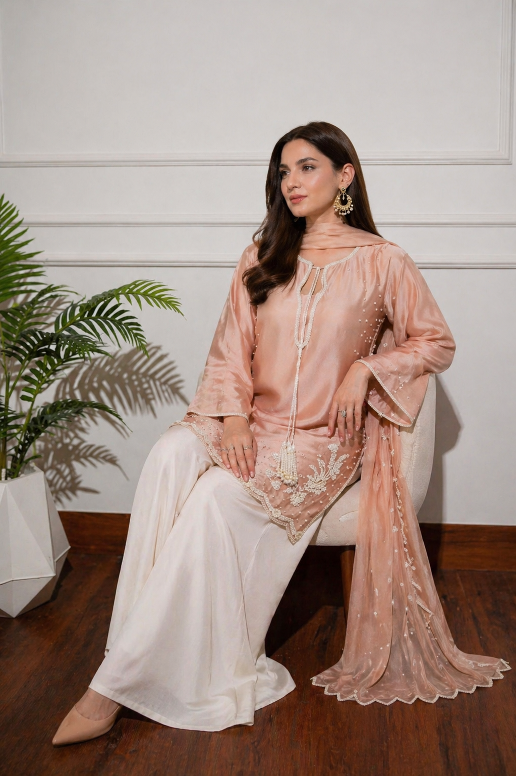 Peach Whisper — Eid Edition Alizay Saad
