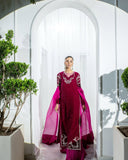 Velour Pink-Festive Alizay Saad