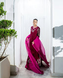 Velour Pink-Festive Alizay Saad