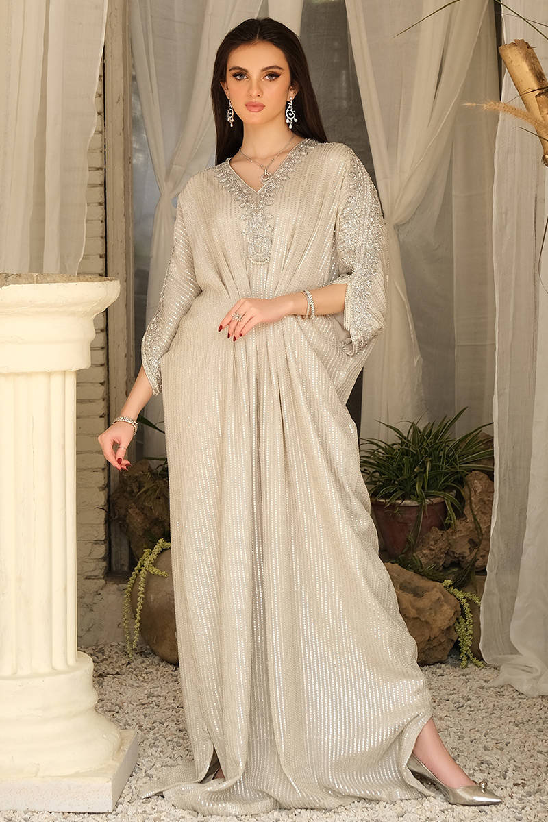 Moonstone Festive kaftan by Alizay Saad Alizay Saad