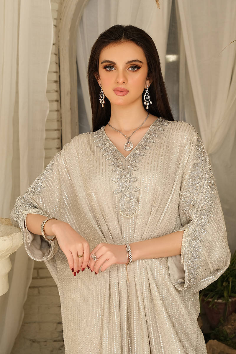Moonstone Festive kaftan by Alizay Saad Alizay Saad