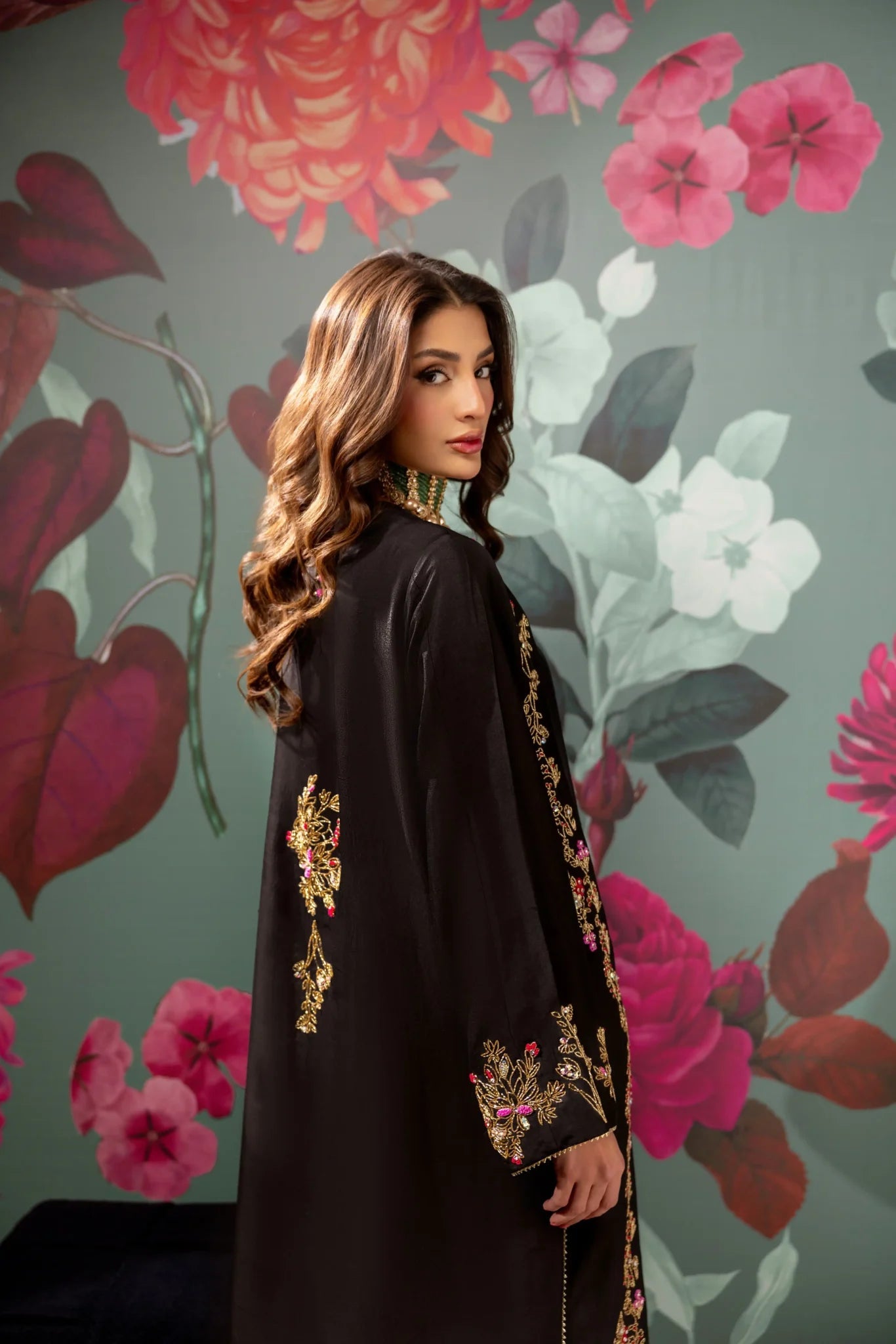 Siyah Kaftan Alizay Saad