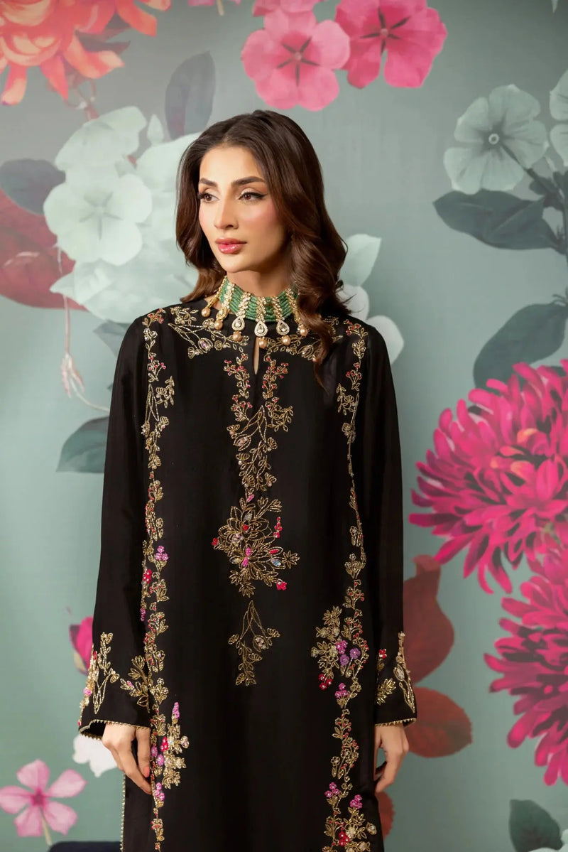 Siyah Kaftan Alizay Saad