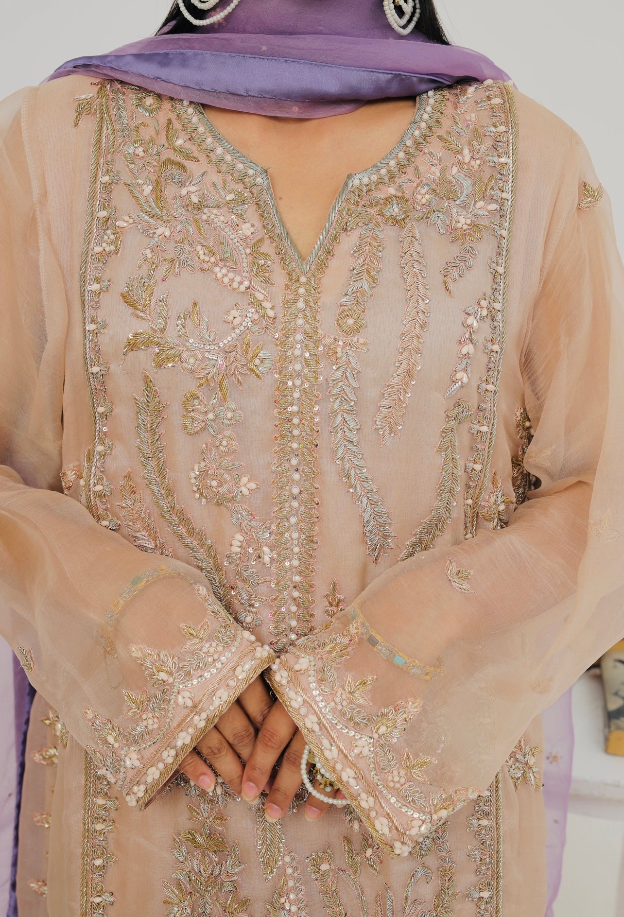 Lilly - Festive Edit'25 (Shirt) - Alizay Saad