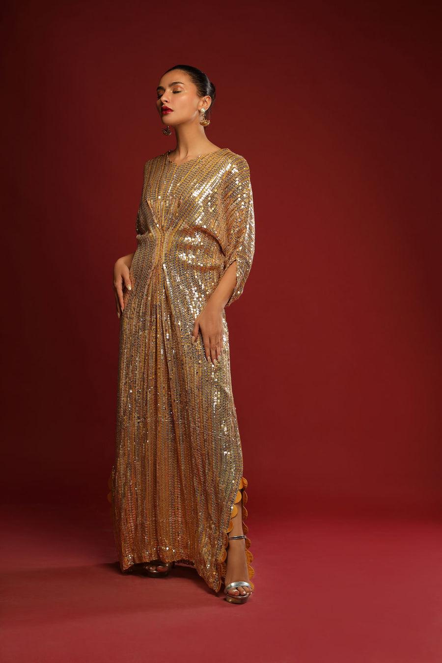 Malikat - Al - Dhahab Kaftan by Alizay Saad - Alizay Saad