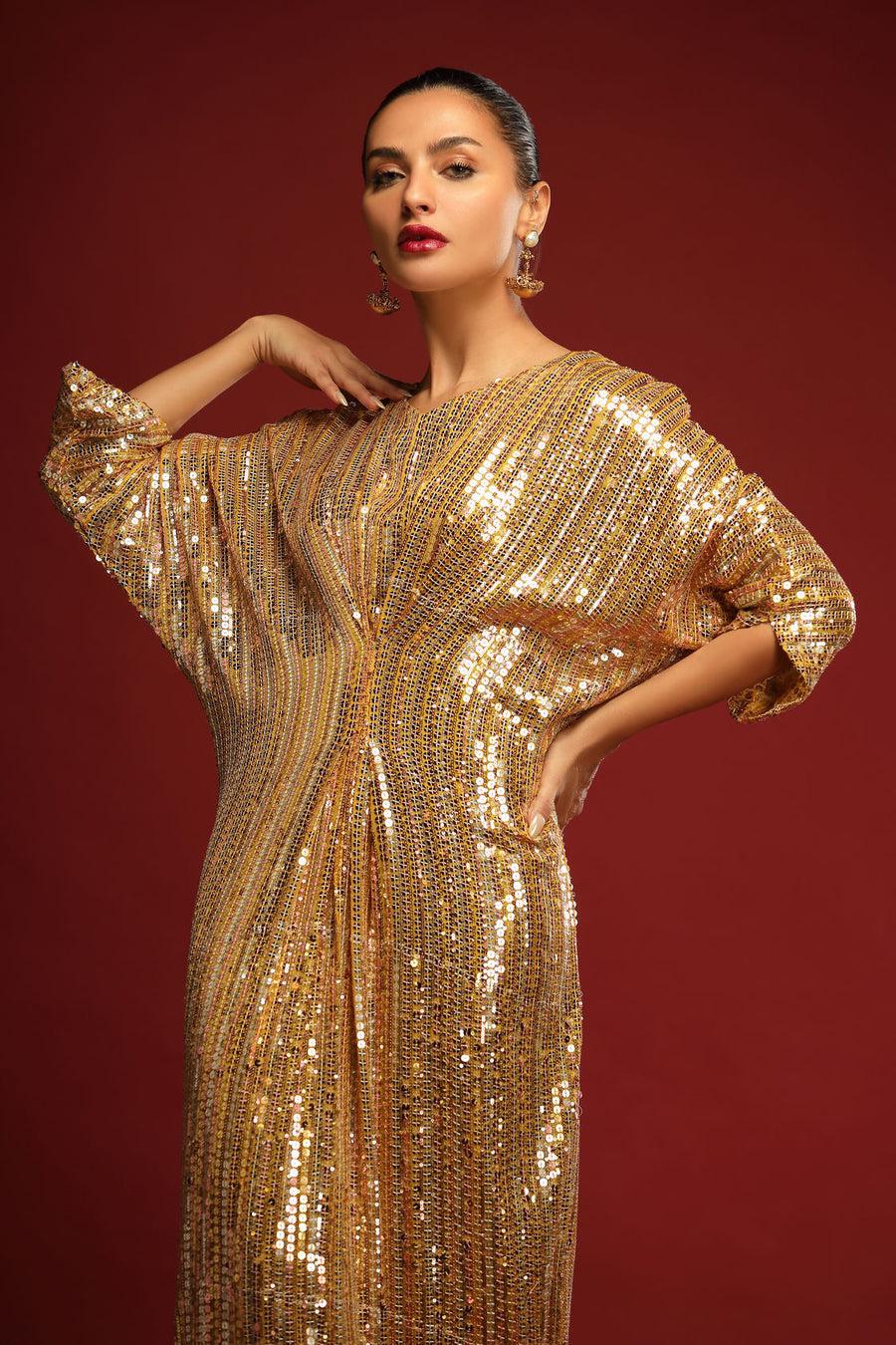 Malikat - Al - Dhahab Kaftan by Alizay Saad - Alizay Saad