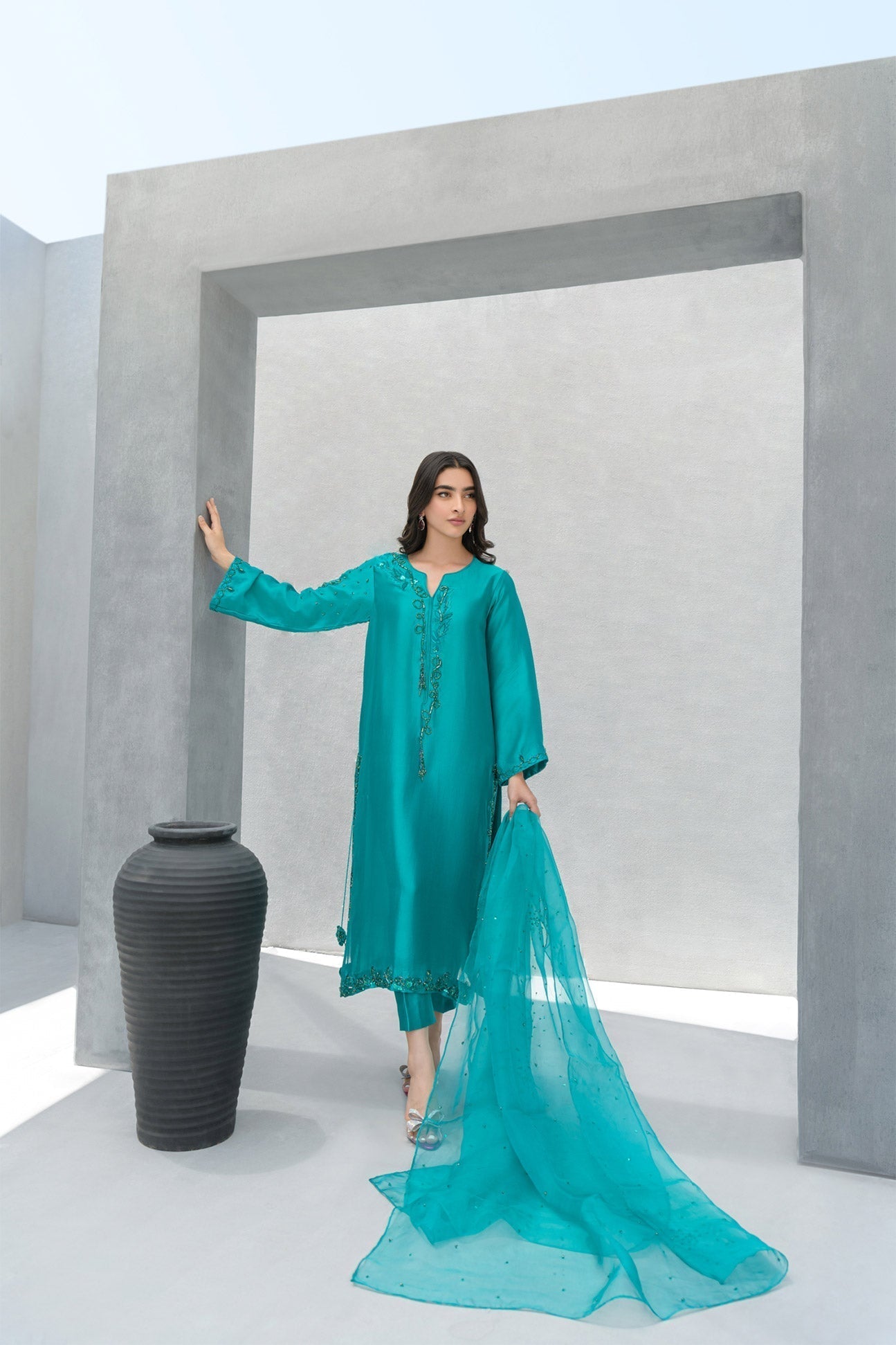 Marine Green - Semi Formal'25 - Alizay Saad