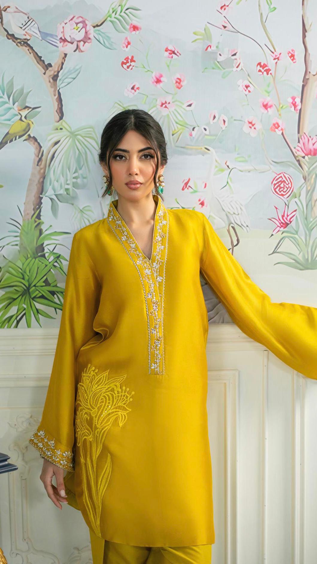 Noori Mustard Eid Series’25 by Alizay Saad - Alizay Saad