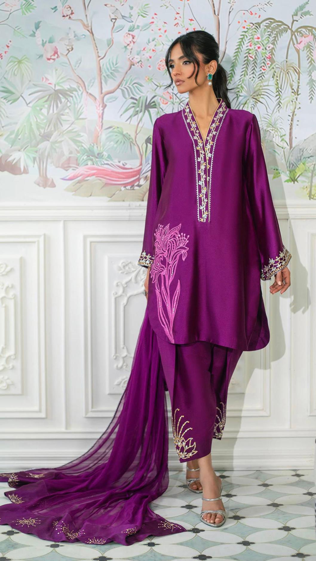 Noori Plum Eid Series’25 by Alizay Saad - Alizay Saad