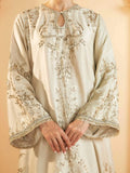 Pearlescent White Jalabiya by Alizay Saad - Alizay Saad