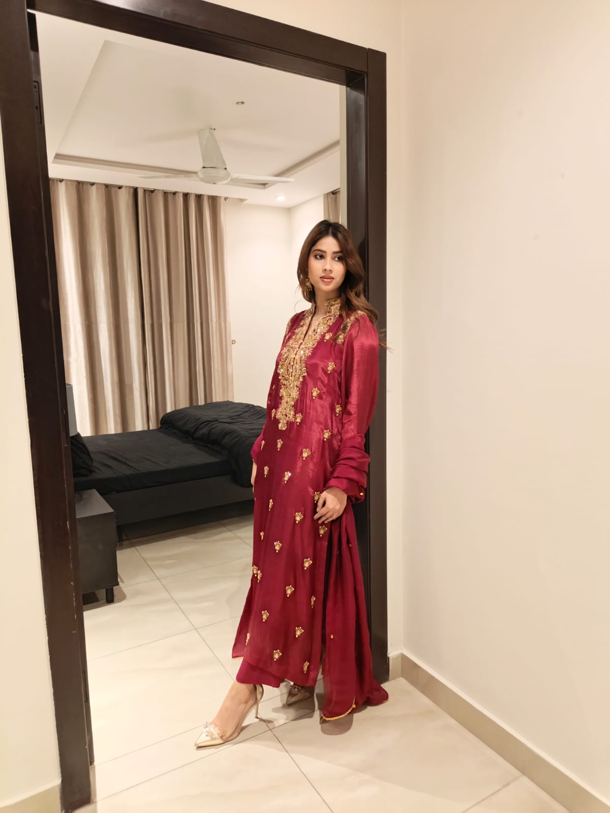 Rubaab Red Festive By AS Studio Alizay Saad