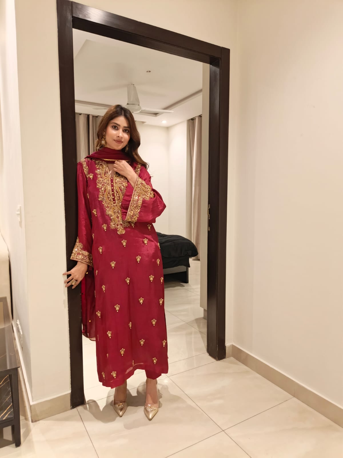 Rubaab Red Festive By AS Studio Alizay Saad